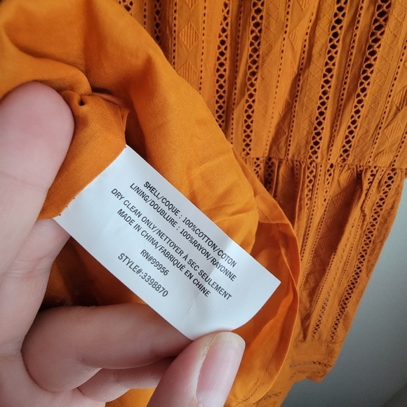 Shoshanna Marta Tunic Dress in Mango size 12 NWT - Picture 9 of 9